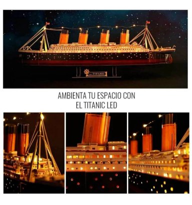 ROMPECABEZAS 3D TITANIC LED – 264 PIEZAS PARA ARMAR - 2