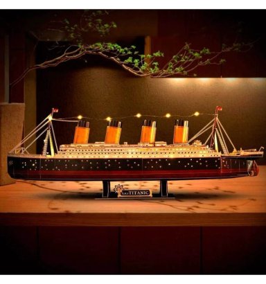 ROMPECABEZAS 3D TITANIC LED – 264 PIEZAS PARA ARMAR - 3