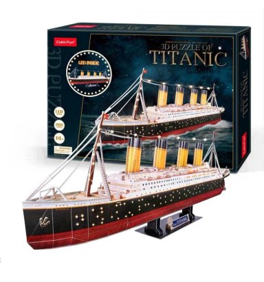 ROMPECABEZAS 3D TITANIC LED – 264 PIEZAS PARA ARMAR - 5