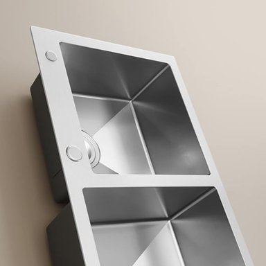 LAVAPLATOS DEKORA 78X43 CM ESPESOR 2MM PLATA EMPOTRAR SOBRE O BAJO CUBIERTA - 2