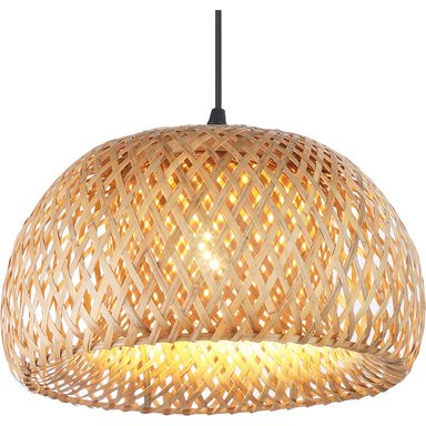 LAMPARA TECHO COLGANTE RATAN MODELO OLIVA RATAN NATURAL - 2