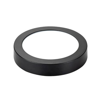 FOCO LED 18 W REDONDO NEGRO SOBREPONER LUZ FRIA 6500K DEKORA - 2