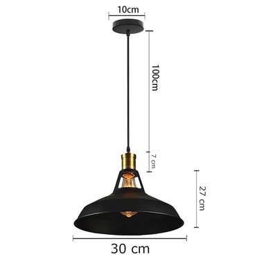 LAMPARA COLGANTE TECHO ESTILO INDUSTRIAL MODELO THEA DEKORA CS-001 - 4