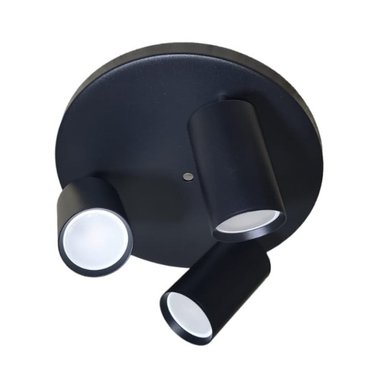 APLIQUE CIRCULAR TRIPLE NEGRO ALTAIR III DEKORA - 1