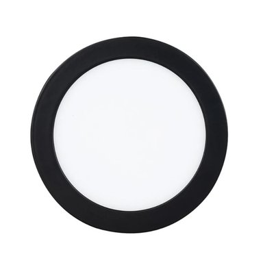FOCO LED 6 W REDONDO NEGRO SOBREPONER LUZ FRIA 6500K DEKORA - 1