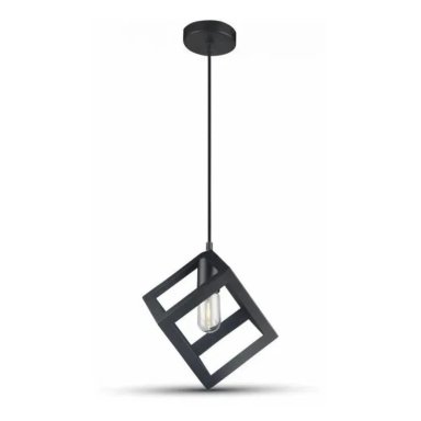 LAMPARA NORDICO MODERNA CUBO METAL INDIVIDUAL DEKORA 1738-1 - 1