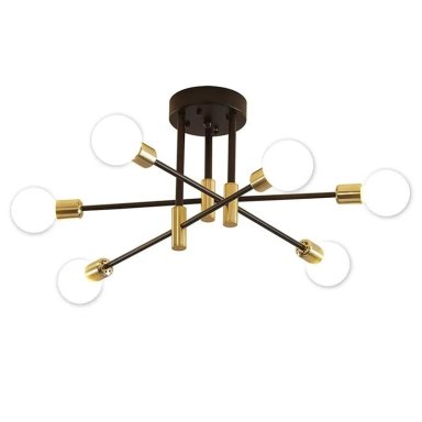 LAMPARA APLIQUE TECHO MODELO ADALIA DORADA DEKORA - 1