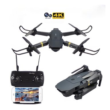 DRON ACTUAL 4K ULTRA HD DOBLE CÁMARA CONTROL REMOTO WIFI PLEGABLE CON BOLSO - 1