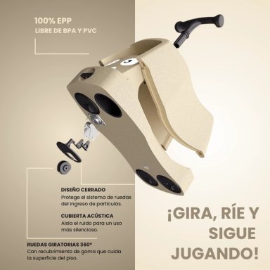 POLY GO CAMINADOR BEBE S NIÑOS 4 EN 1 MATERIAL SEGURO - 5