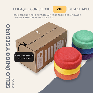POLY UP PIEDRAS DE EQUILIBRIO JUEGO SENSORIAL SEGURO LIVIANO - 4