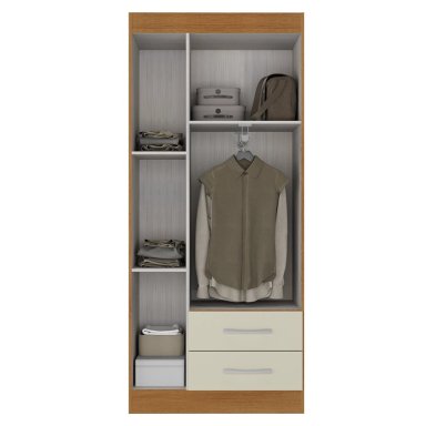 COMBO 2 CLOSET 3 PUERTAS 2 CAJONES 180X68X35 CM OFF WHITE R32X2 - 4