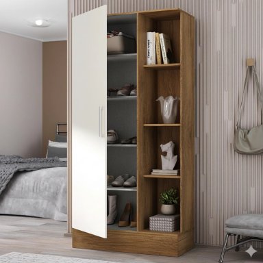 CLOSET ZAPATERO 174X75X35 CM OFF WHITE R15 - 4