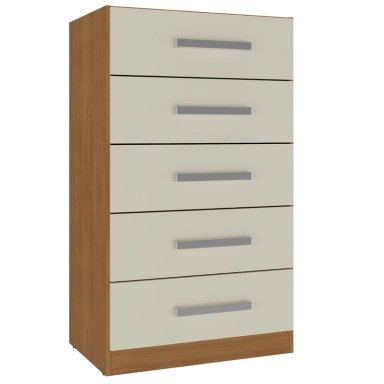 COMBO 2 COMODAS 5 CAJONES 91X46X35 CM OFF WHITE R05X2 - 2