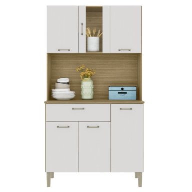 MUEBLE DE COCINA KYRA 6 PUERTAS OFF WHITE K06 - 1