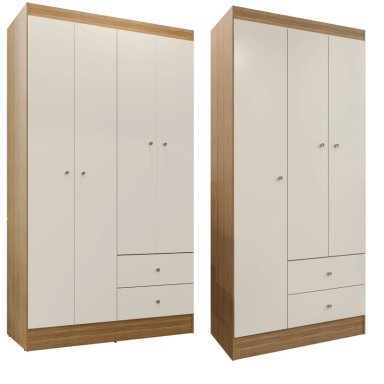 COMBO CLOSET VERSA 4 PUERTAS + CLOSET VERSA 3 PUERTAS OFF WHITE K4232 - 1