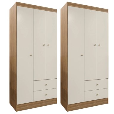 COMBO 2 CLOSET VERSA 3 PUERTAS OFF WHITE K32X2 - 1