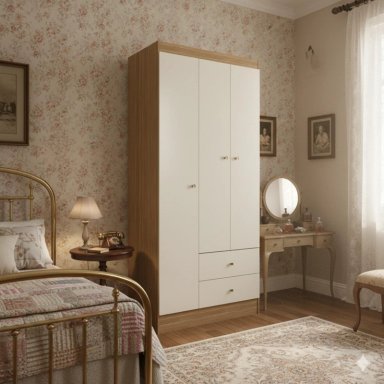 COMBO 2 CLOSET VERSA 3 PUERTAS OFF WHITE K32X2 - 3