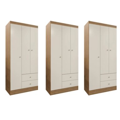 COMBO 3 CLOSET VERSA 3 PUERTAS OFF WHITE K32X3 - 1