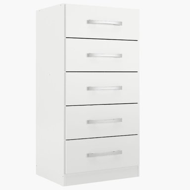COMODA 5 CAJONES 91X46X35BLANCO BLANCO RB05 - 1