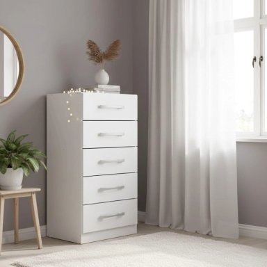 COMBO COMODA 5 CAJONES + COMODA 10 CAJONES BLANCO BLANCO RB0510 - 4