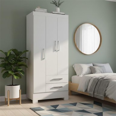 COMBO CLOSET 3 PUERTAS 2 CAJONES + COMODA 10 CAJONES BLANCO BLANCO RB3210 - 4