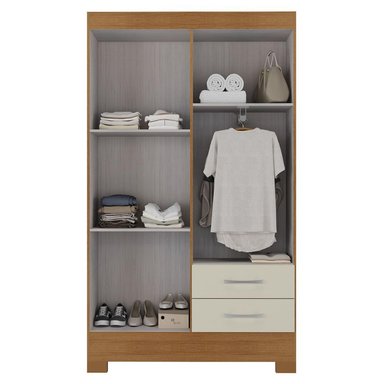 COMBO CLOSET 4 PUERTAS + COMODA 5 CAJONES 1 PUERTA OFF WHITE R4251 - 4
