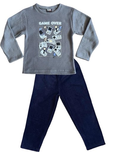 PIJAMA POLAR NIÑO ESTAMPADO GAME OVER - 4