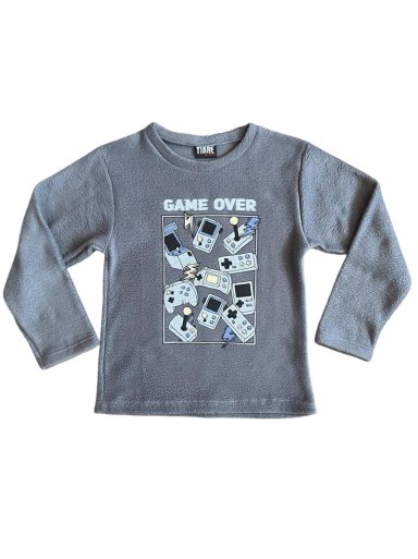 PIJAMA POLAR NIÑO ESTAMPADO GAME OVER - 5