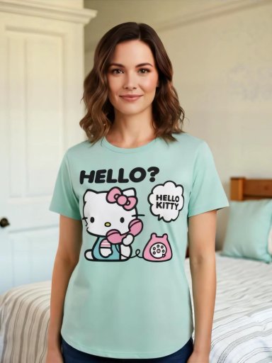 POLERA PIJAMA MUJER HELLO KITTY - 1