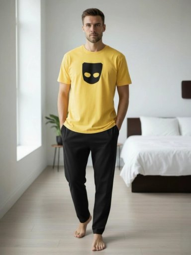 PIJAMA HOMBRE ESTAMPADO MASK - 1