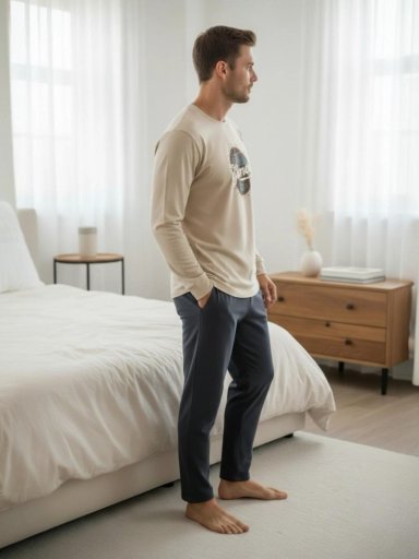 PIJAMA HOMBRE ALGODON ESTAMPADO RETRO GAMER - 3