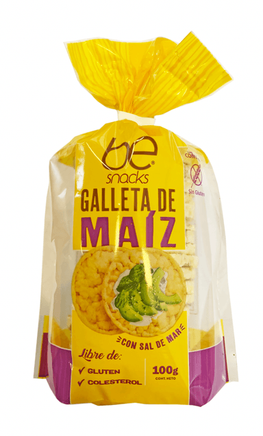 CAJA GALLETA DE MAIZ CON SAL DE MAR 100 GRS - 1