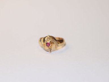 ANILLO DE ORO 18 K CON UN RUBY NATURAL - 1