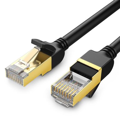 CABLE DE RED 2 METROS CAT7 F/FTP (10GBPS) NEGRO UGREEN NW107 - 1