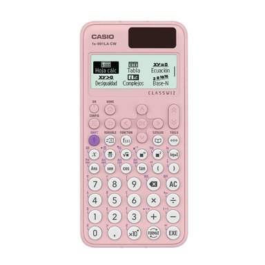 CALCULADORA CASIO FX-991LACW-PK-W-DT ROSA CIENTÍFICA CLASSWIZ - 1