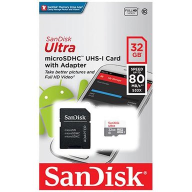 TARJETA MICROSD 32GB SANDISK ULTRA HC CLASE 10/ADAPTADOR SD - 1