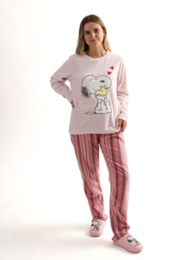 PIJAMA SNOOPY POLAR TALLAS S, M, L Y XL - 1