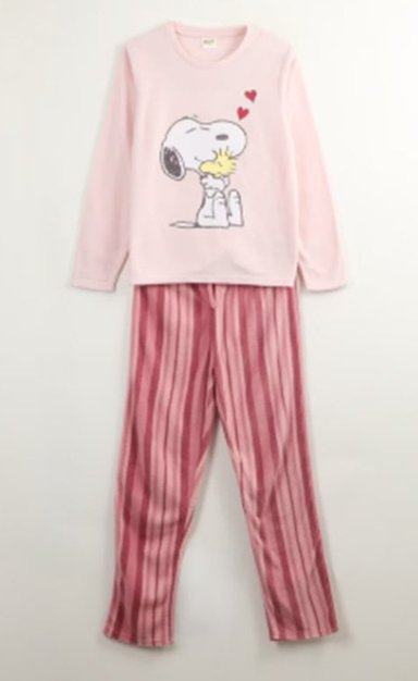 PIJAMA SNOOPY POLAR TALLAS S, M, L Y XL - 2