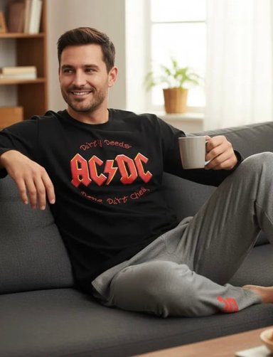 PIJAMA AC/DC TALLAS ADULTO - 1