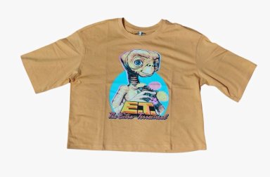 POLERA CROP TOP DISEÑO ET TALLA M - 2