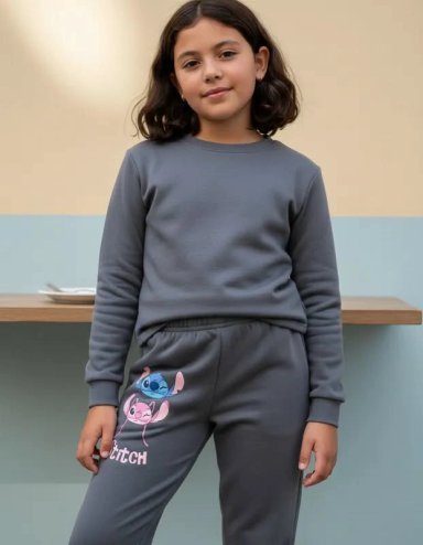 PANTALON DE BUZO STITCH Y ANGEL TALLA 8 - 1
