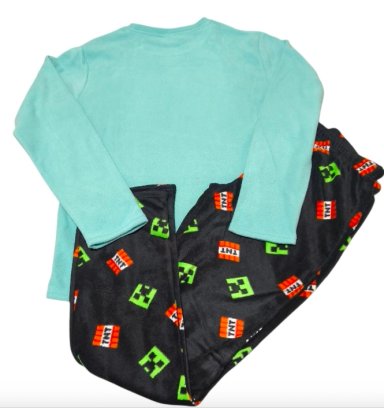 PIJAMA MINECRAFT TALLA 14 MICROPOLAR - 3
