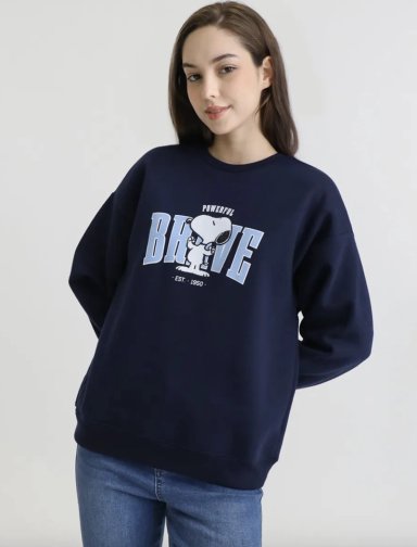 POLERON SNOOPY COLOR AZUL - 1