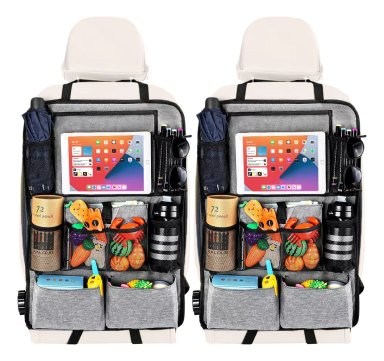 BOLSO ORGANIZADOR PARA RESPALDO ASIENTO TRASERO DE AUTO 2PC - 1