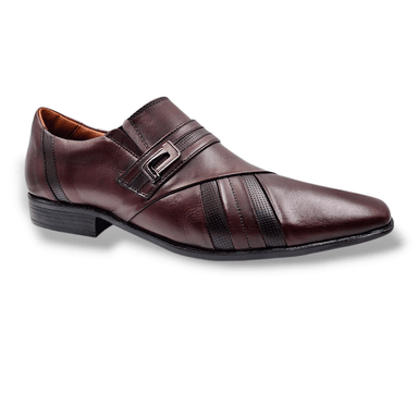 ZAPATO FORMAL DE CUERO HOMBRE LEVURETT MARRON 12023M - 1