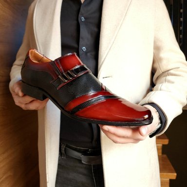 ZAPATO FORMAL CHAROL HOMBRE LEVURETT BURDEOS 0752DR - 2
