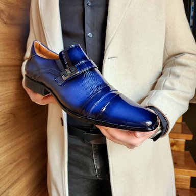 ZAPATO FORMAL CHAROL HOMBRE LEVURETT AZUL 12124A - 2