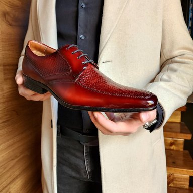 ZAPATO FORMAL CHAROL HOMBRE LEVURETT BURDEO 17179 BRAILE - 2