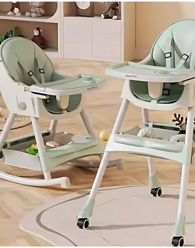 SILLA DE COMER BEBE MULTIFUNCIONAL VERDE - 2