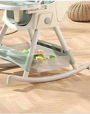 SILLA DE COMER BEBE MULTIFUNCIONAL VERDE - 5